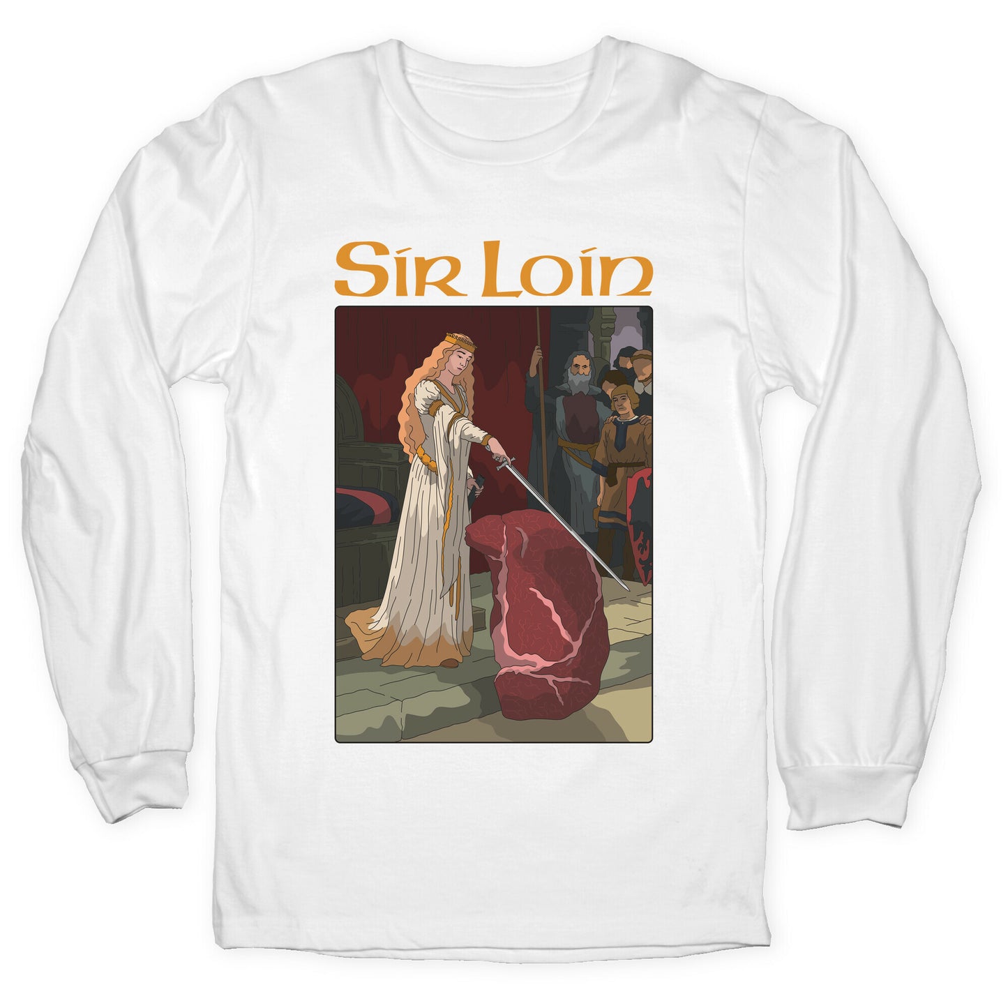 Sir Loin Steak Meme Cartoon Longsleeve Tee