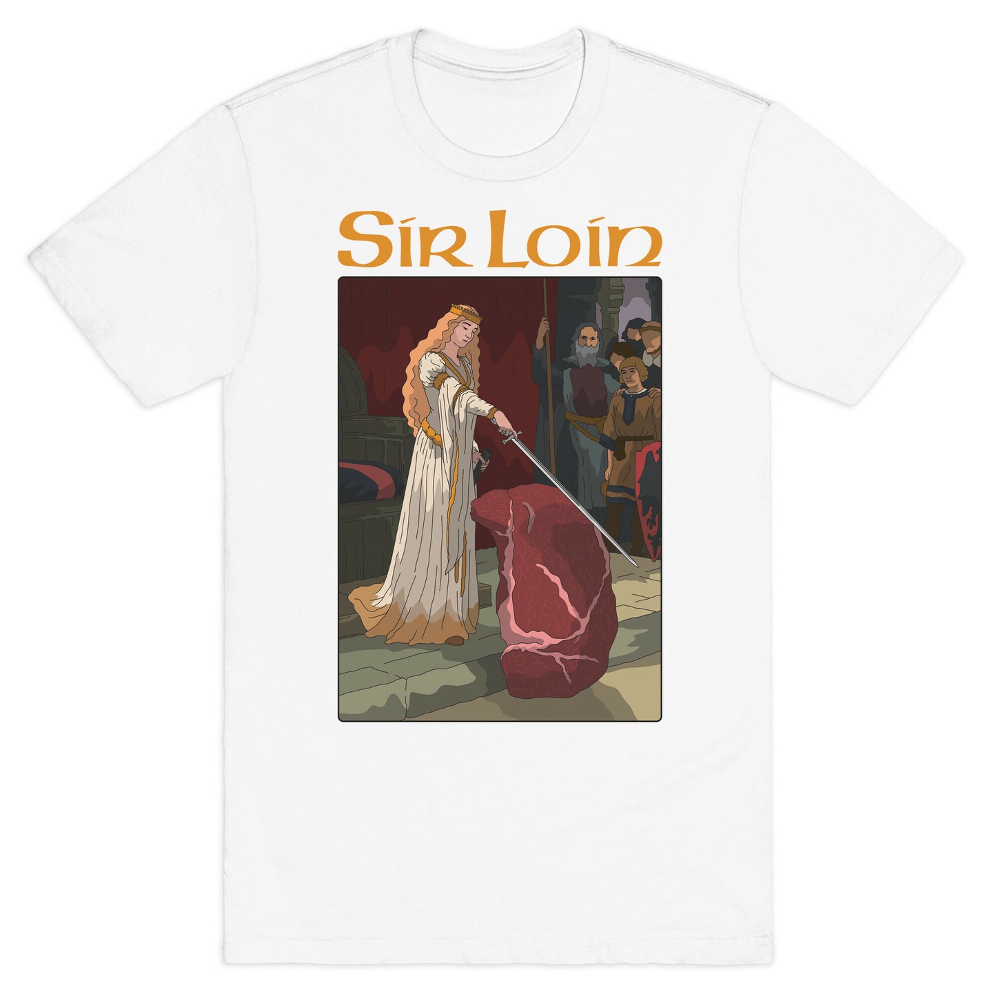 Sir Loin Steak Meme Cartoon T-Shirt