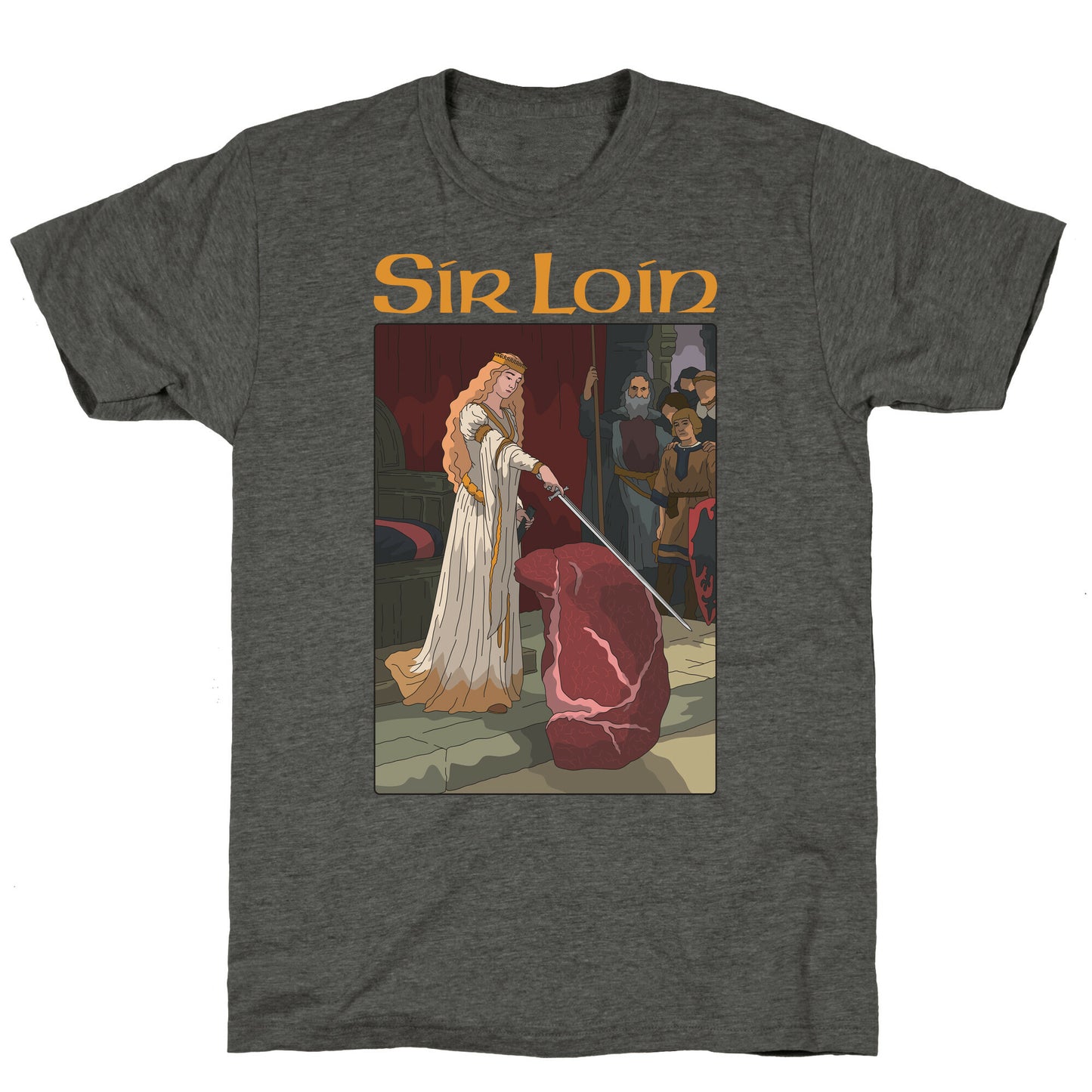 Sir Loin Steak Meme Cartoon Unisex Triblend Tee