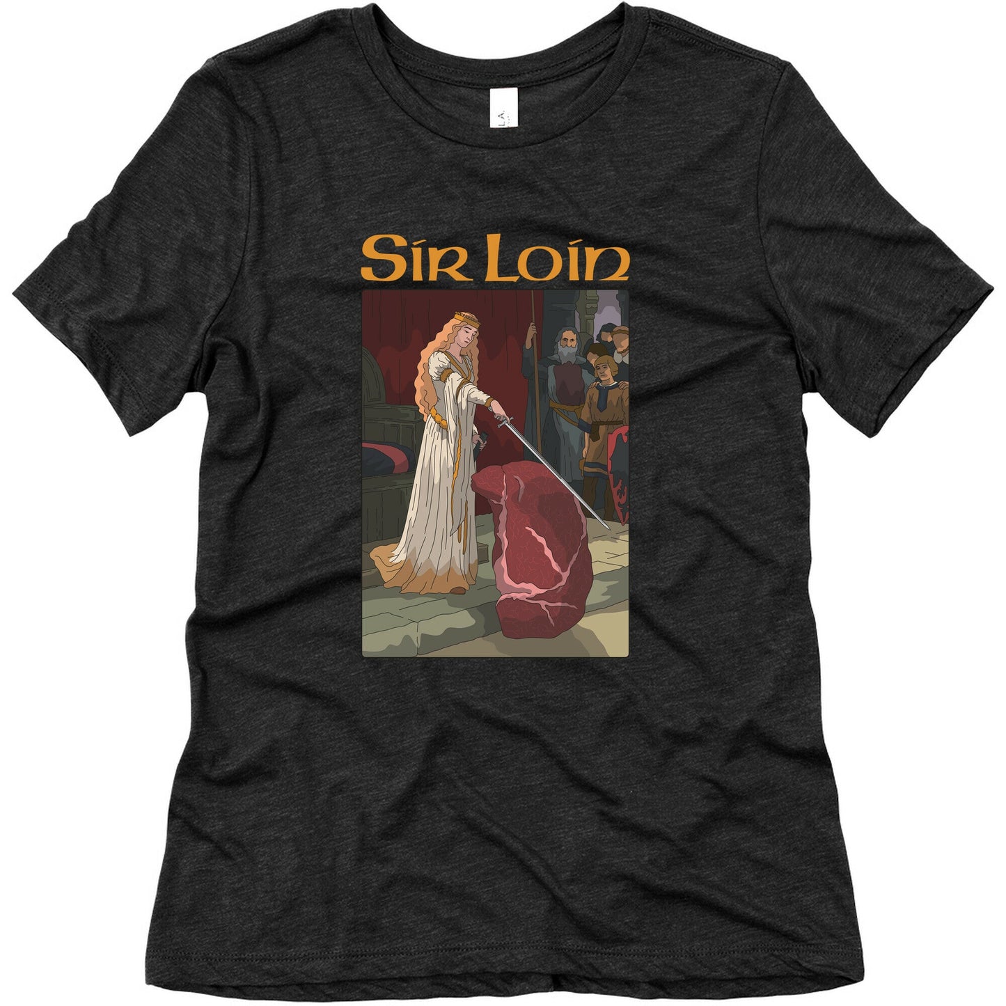 Sir Loin Steak Meme Cartoon Womens Triblend Tee