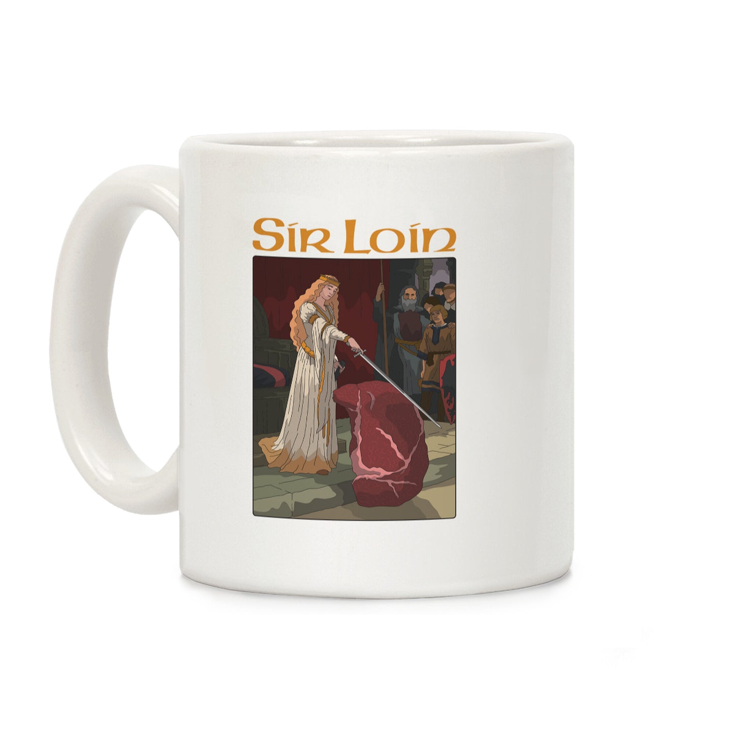 Sir Loin Steak Meme Cartoon Coffee Mug