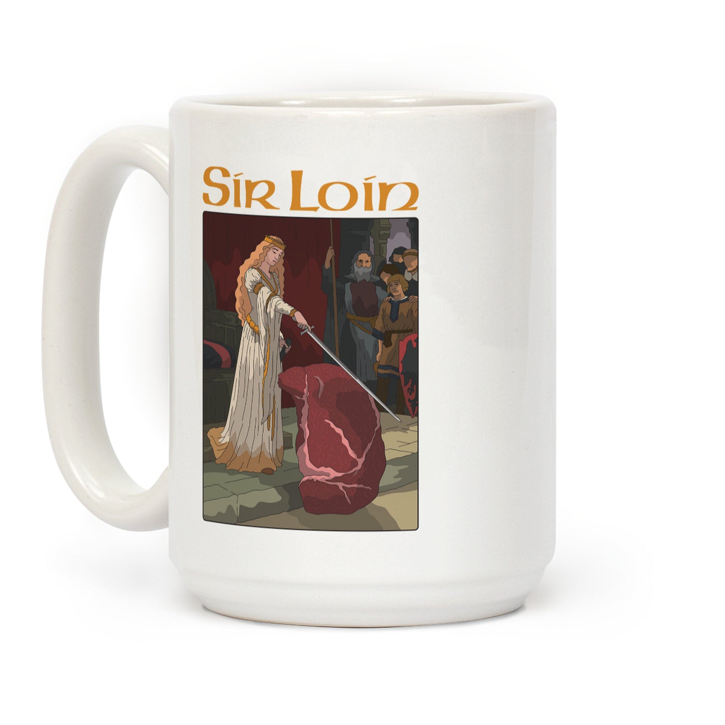 Sir Loin Steak Meme Cartoon Coffee Mug