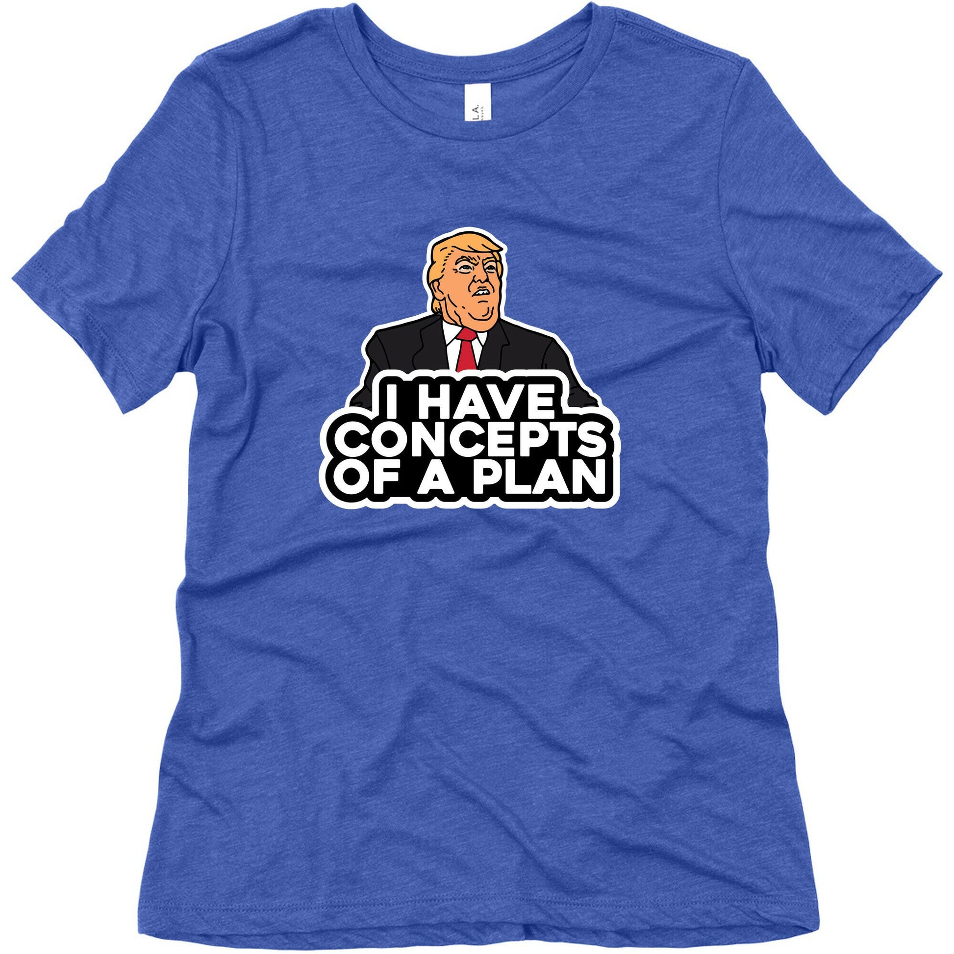 I Have Concepts of a Plan Womens Triblend Tee