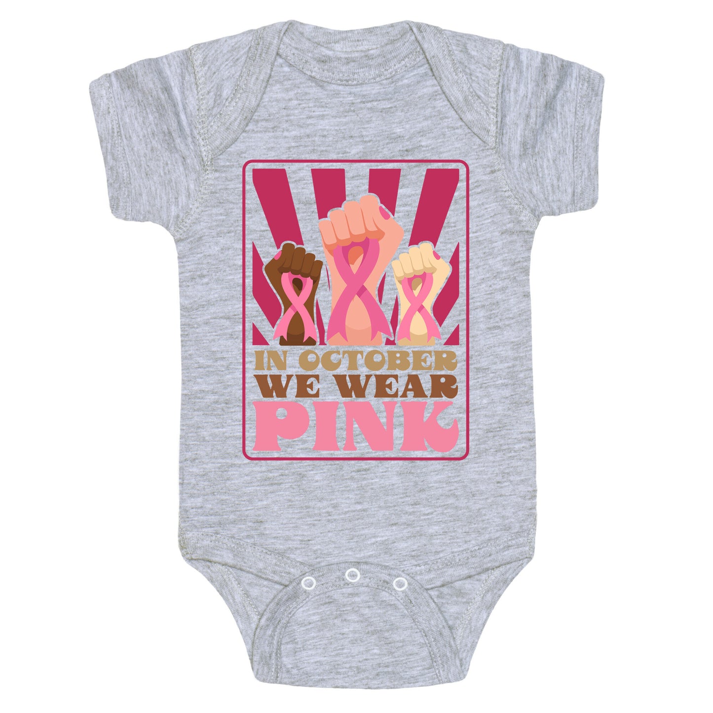 In October We Wear Pink Baby One-Piece