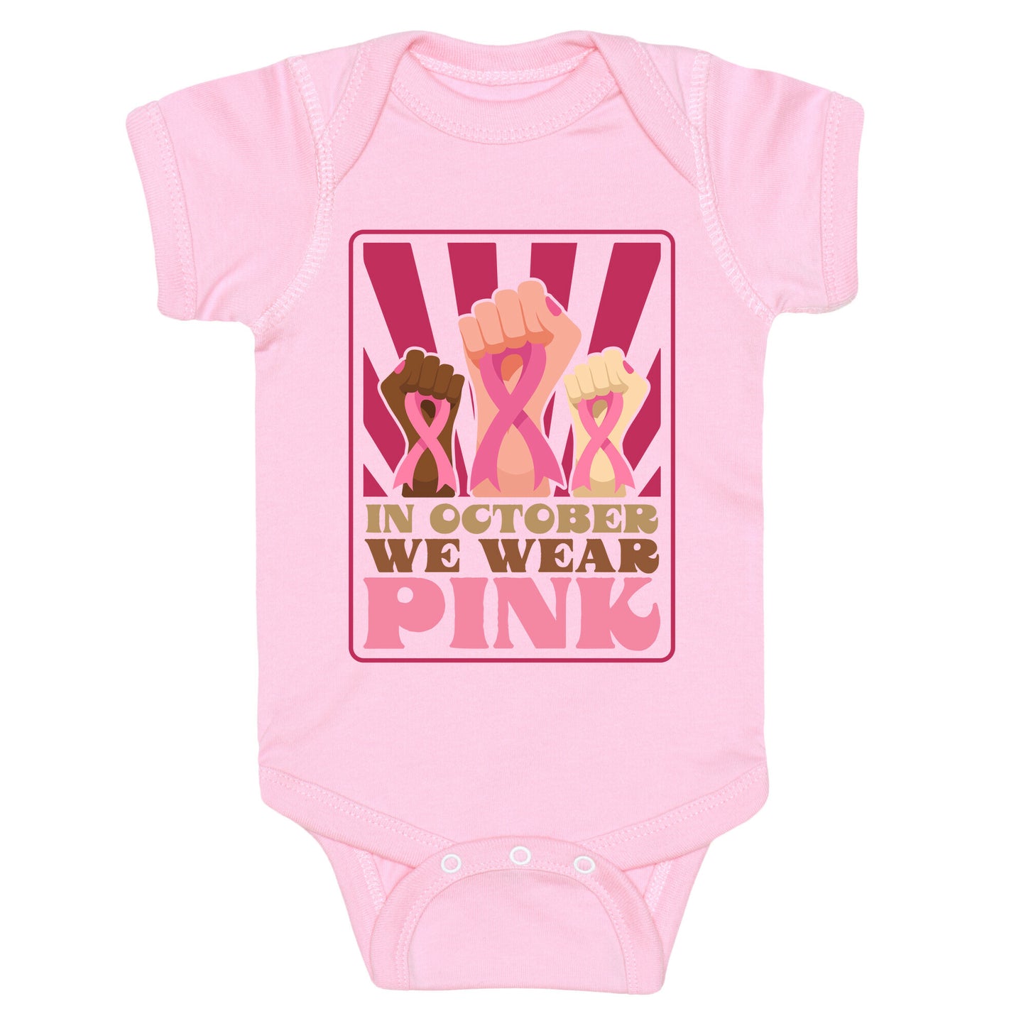 In October We Wear Pink Baby One-Piece