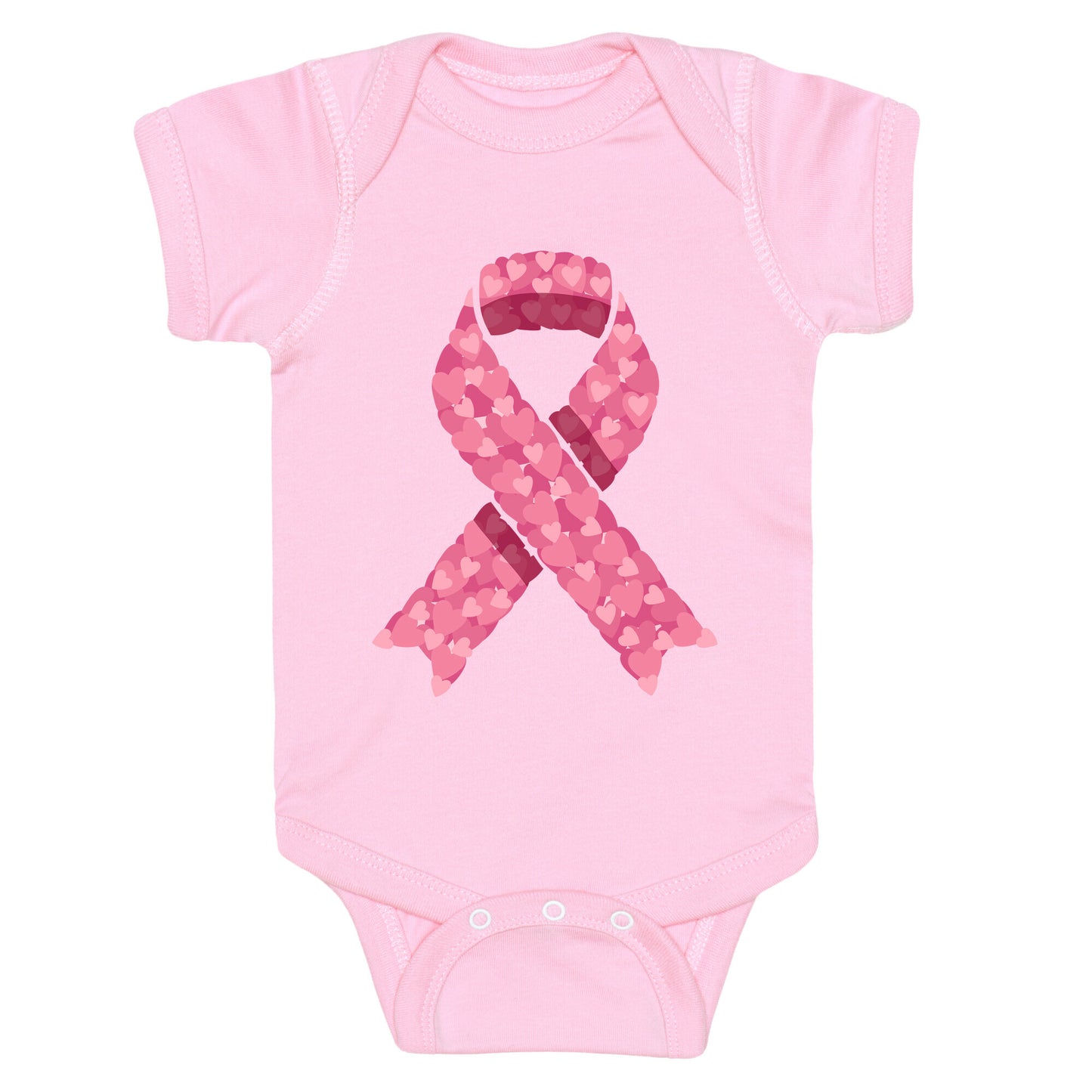 Pink Ribbon Baby One-Piece