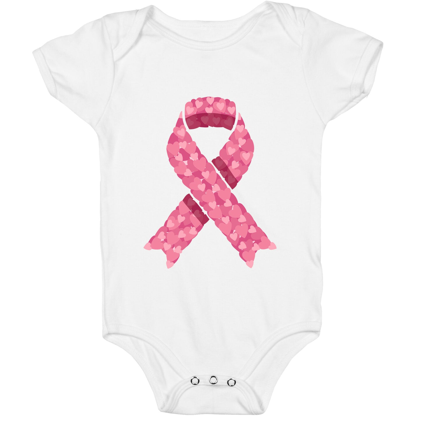 Pink Ribbon Baby One-Piece