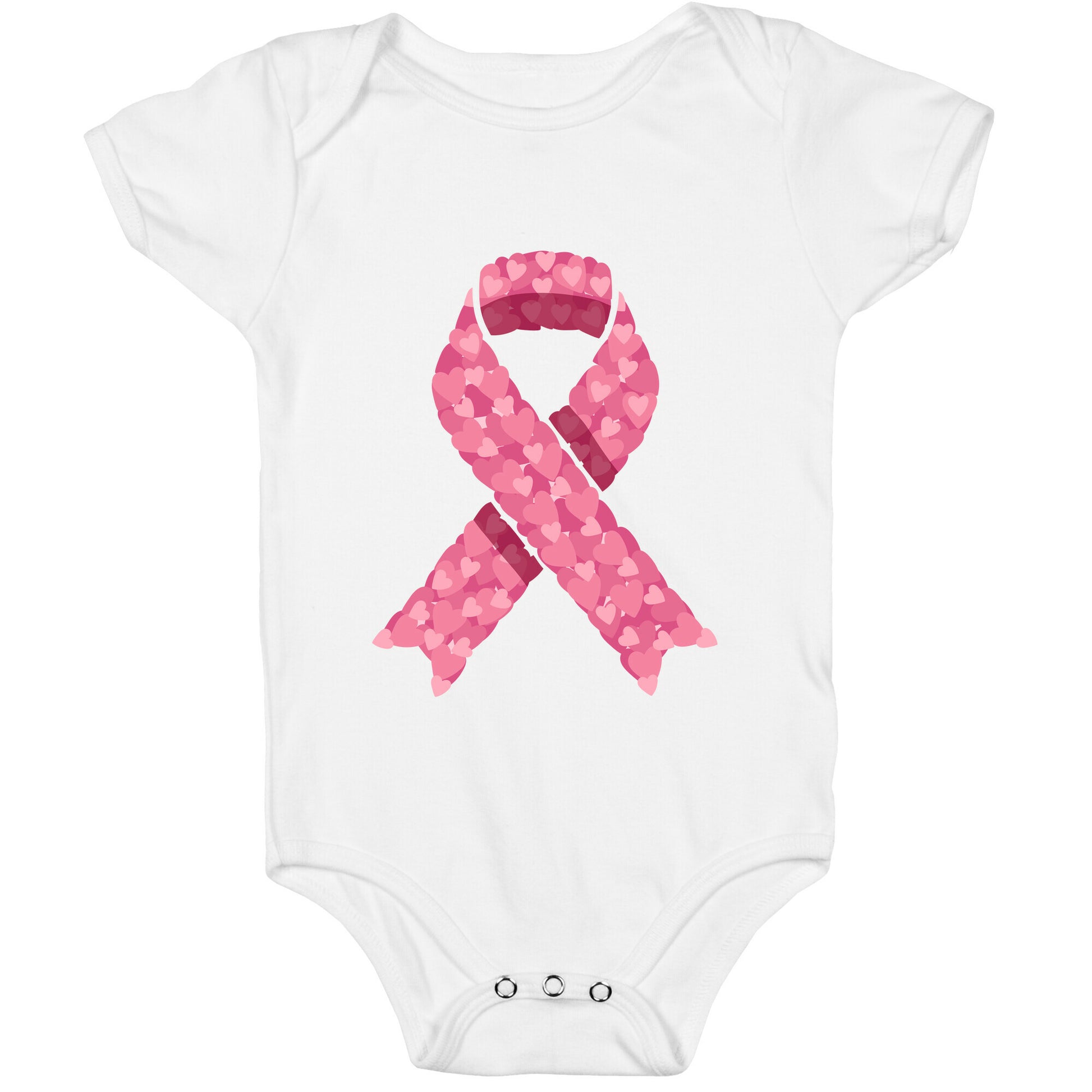 Pink Ribbon Baby One-Piece