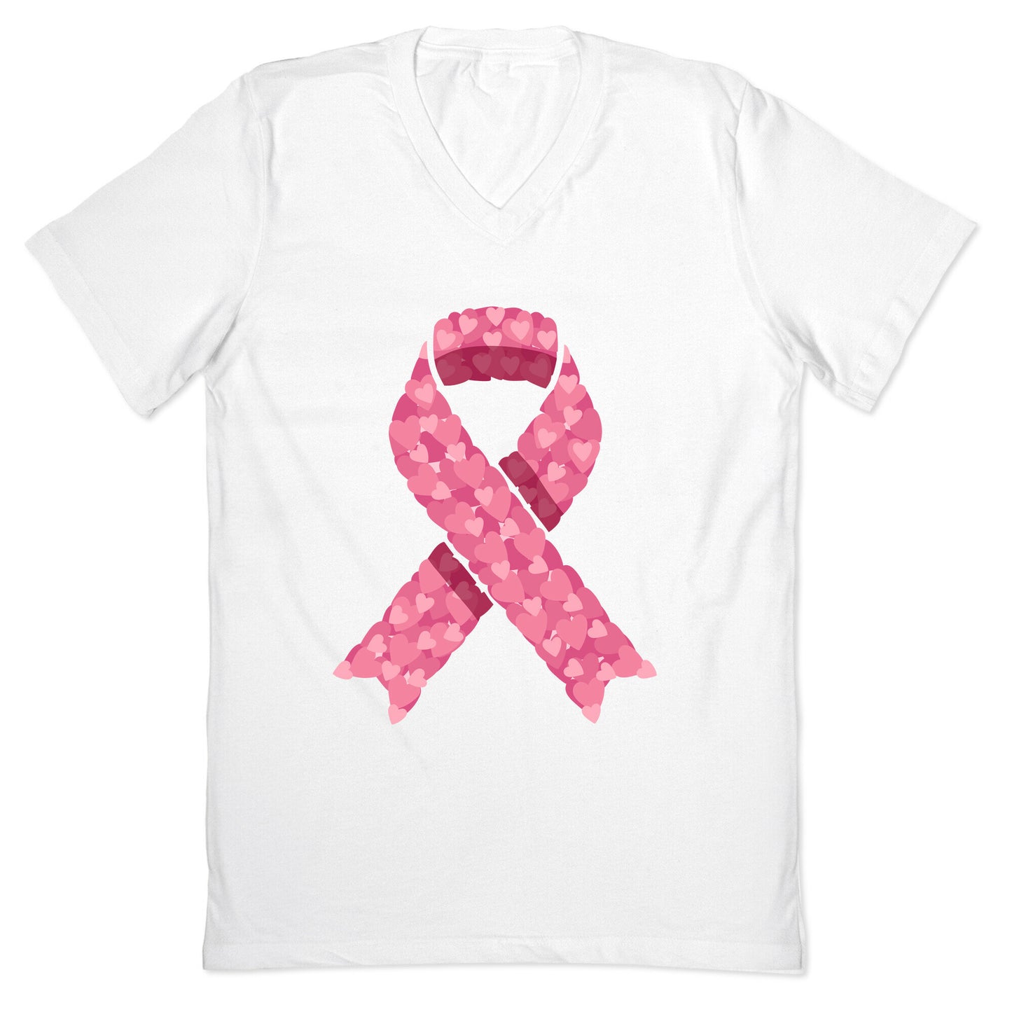 Pink Ribbon V-Neck