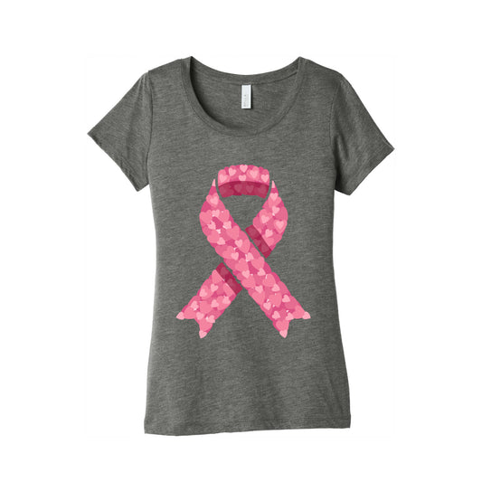 Pink Ribbon Womens Triblend Tee