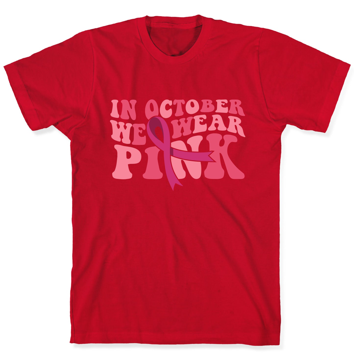 Pink Ribbon Breast Cancer Awareness T-Shirt