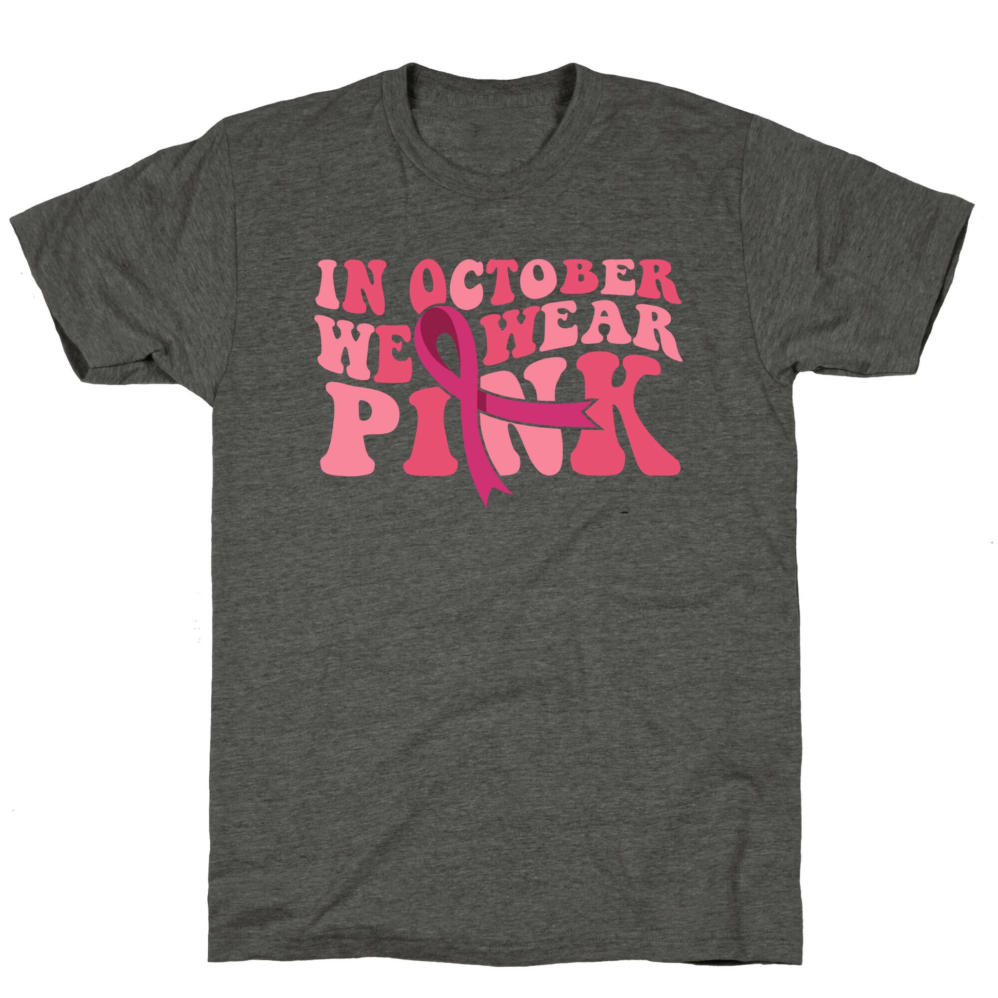 Pink Ribbon Breast Cancer Awareness Unisex Triblend Tee