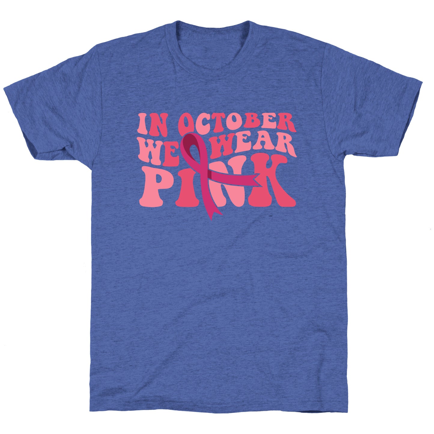 Pink Ribbon Breast Cancer Awareness Unisex Triblend Tee