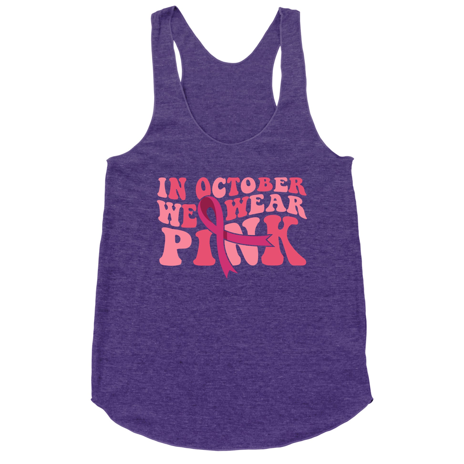 Pink Ribbon Breast Cancer Awareness Racerback Tank