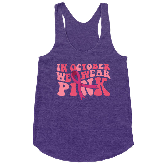 Pink Ribbon Breast Cancer Awareness Racerback Tank