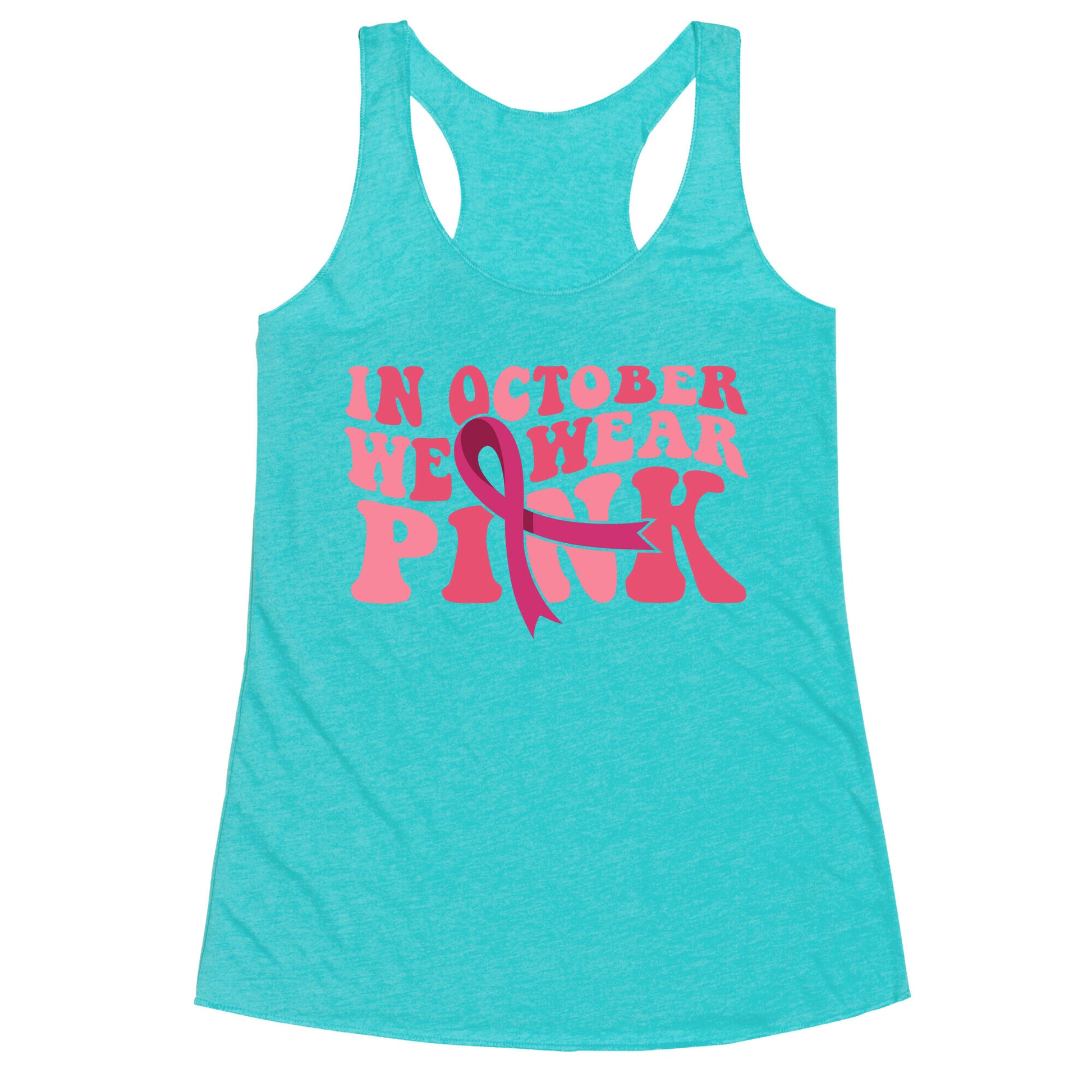 Pink Ribbon Breast Cancer Awareness Racerback Tank