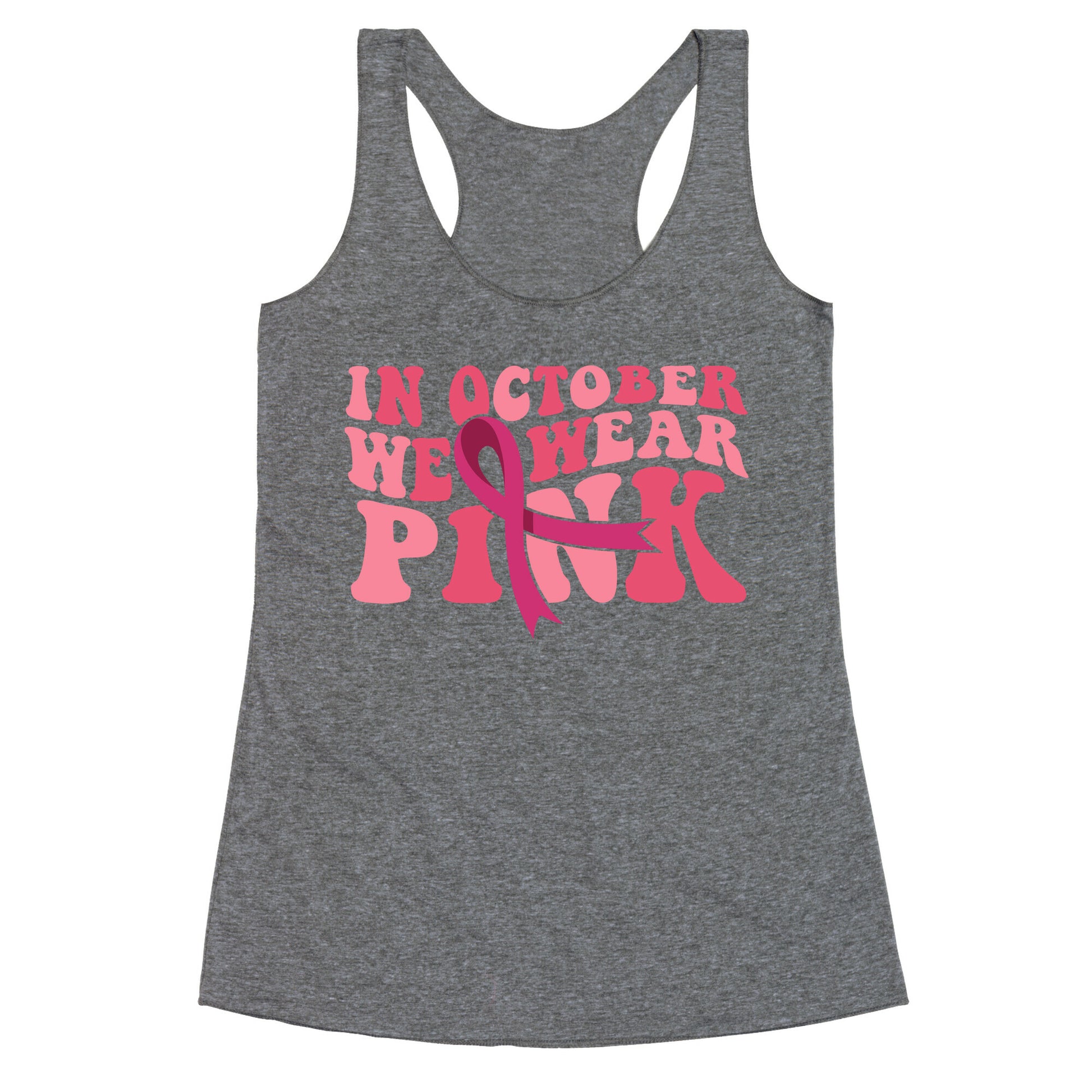 Pink Ribbon Breast Cancer Awareness Racerback Tank
