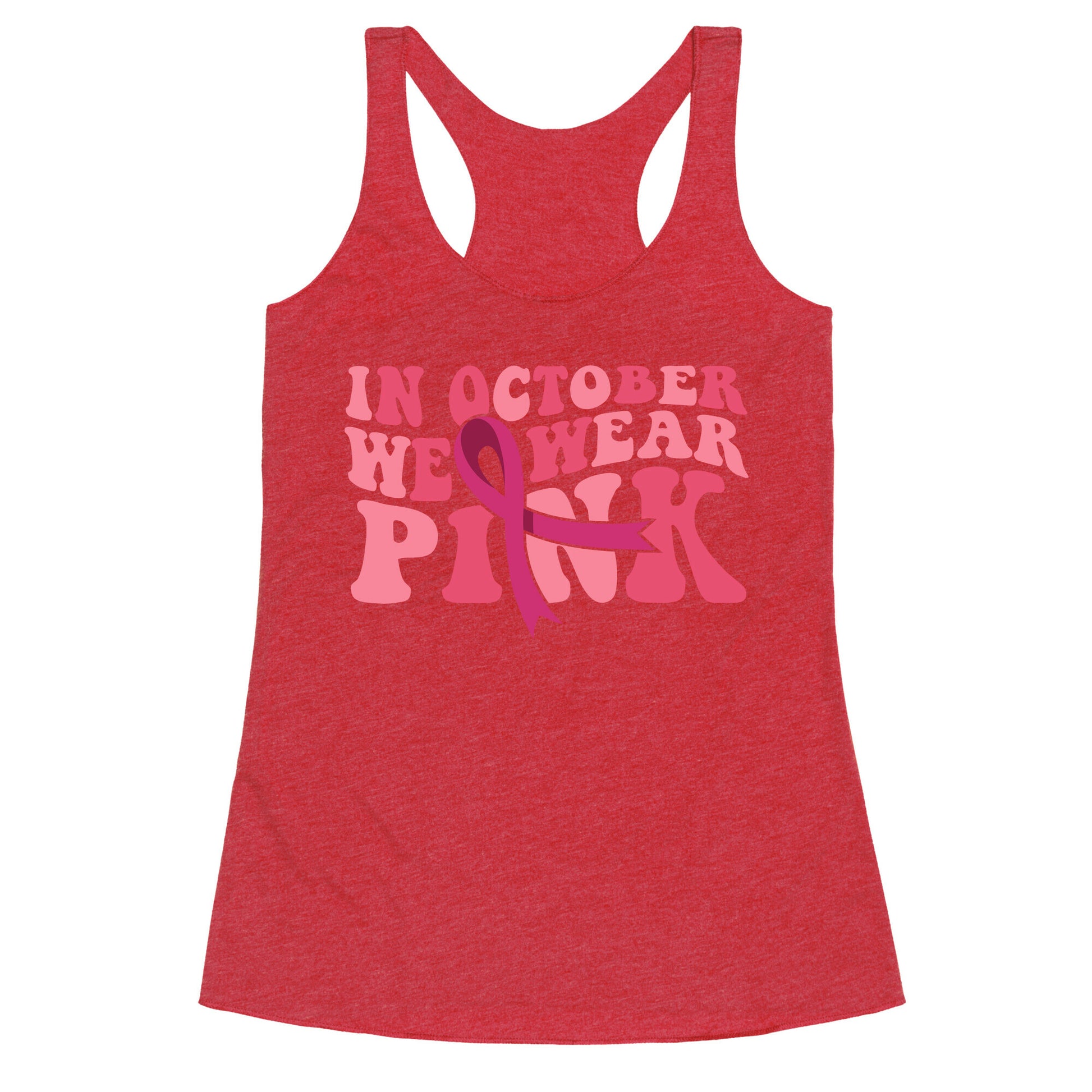 Pink Ribbon Breast Cancer Awareness Racerback Tank