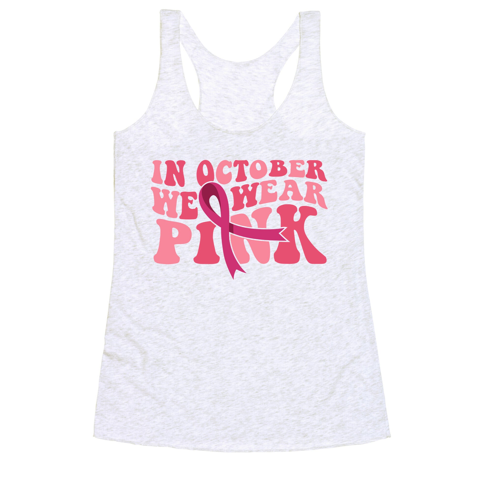 Pink Ribbon Breast Cancer Awareness Racerback Tank