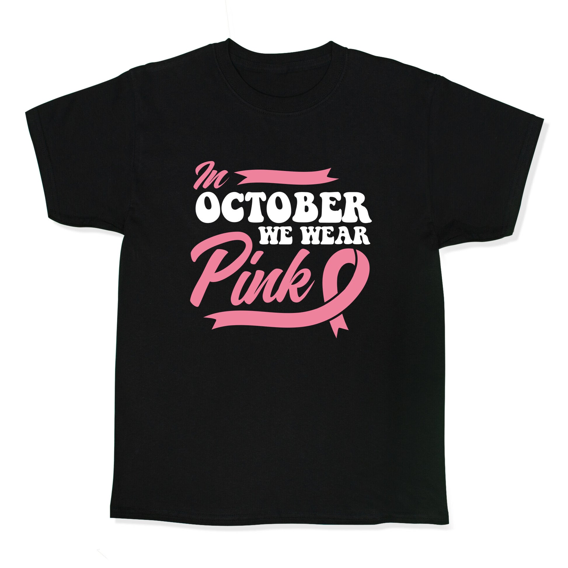 October Pink Breast Cancer Awareness Kids Tee