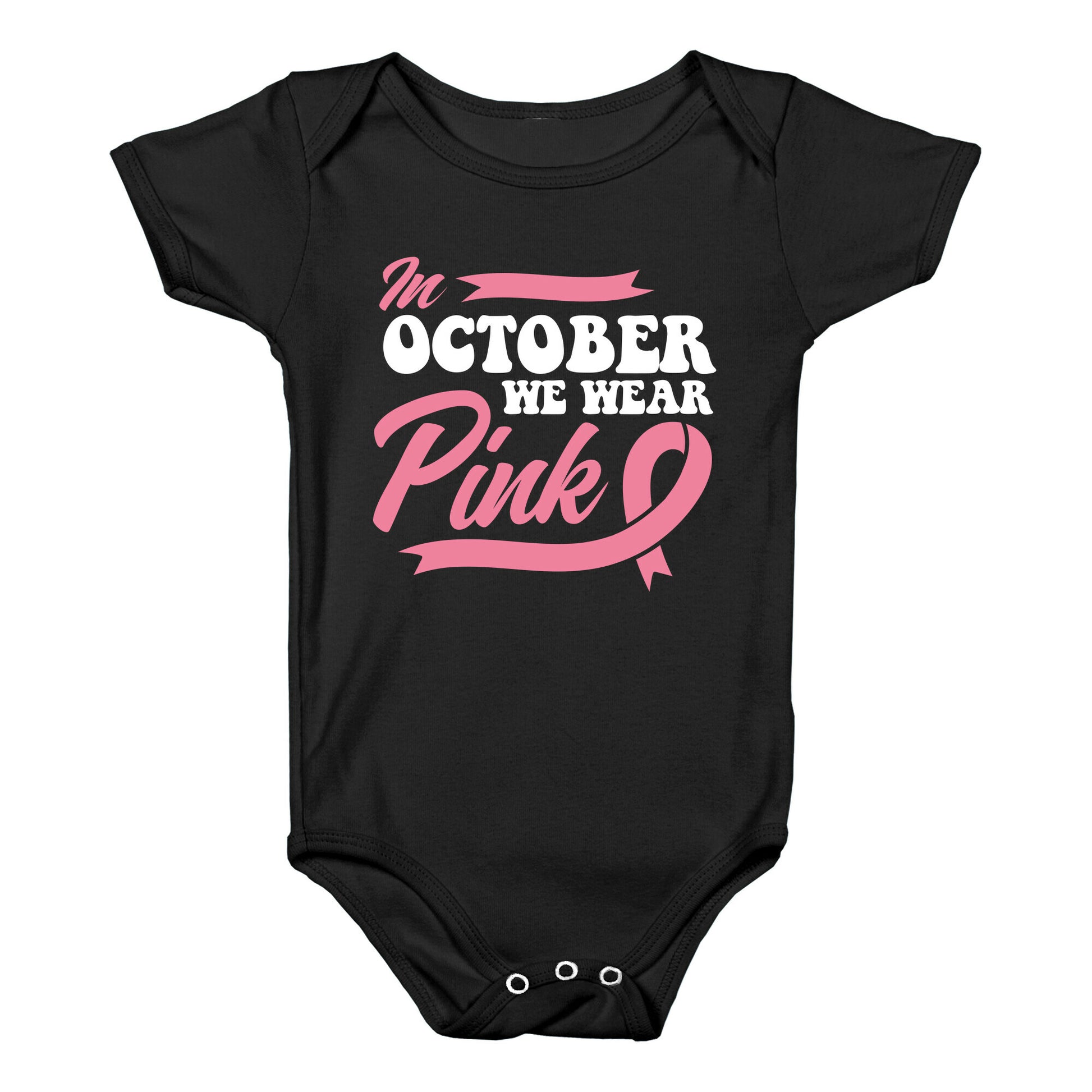 October Pink Breast Cancer Awareness Baby One-Piece