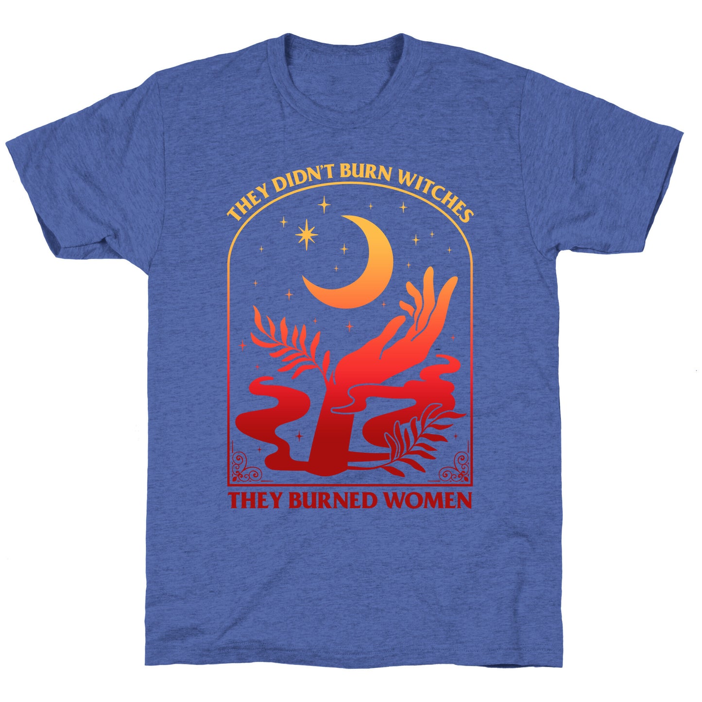 They Didnt Burn Witches They Burned Women Unisex Triblend Tee