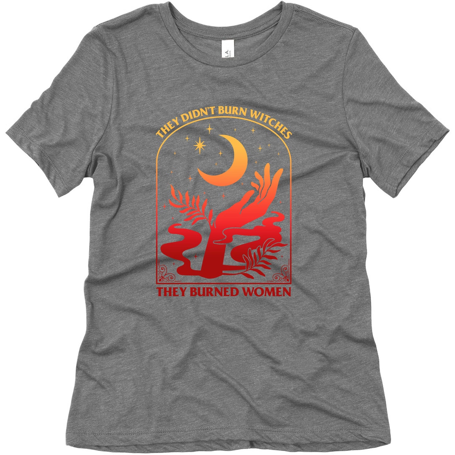 They Didnt Burn Witches They Burned Women Womens Triblend Tee