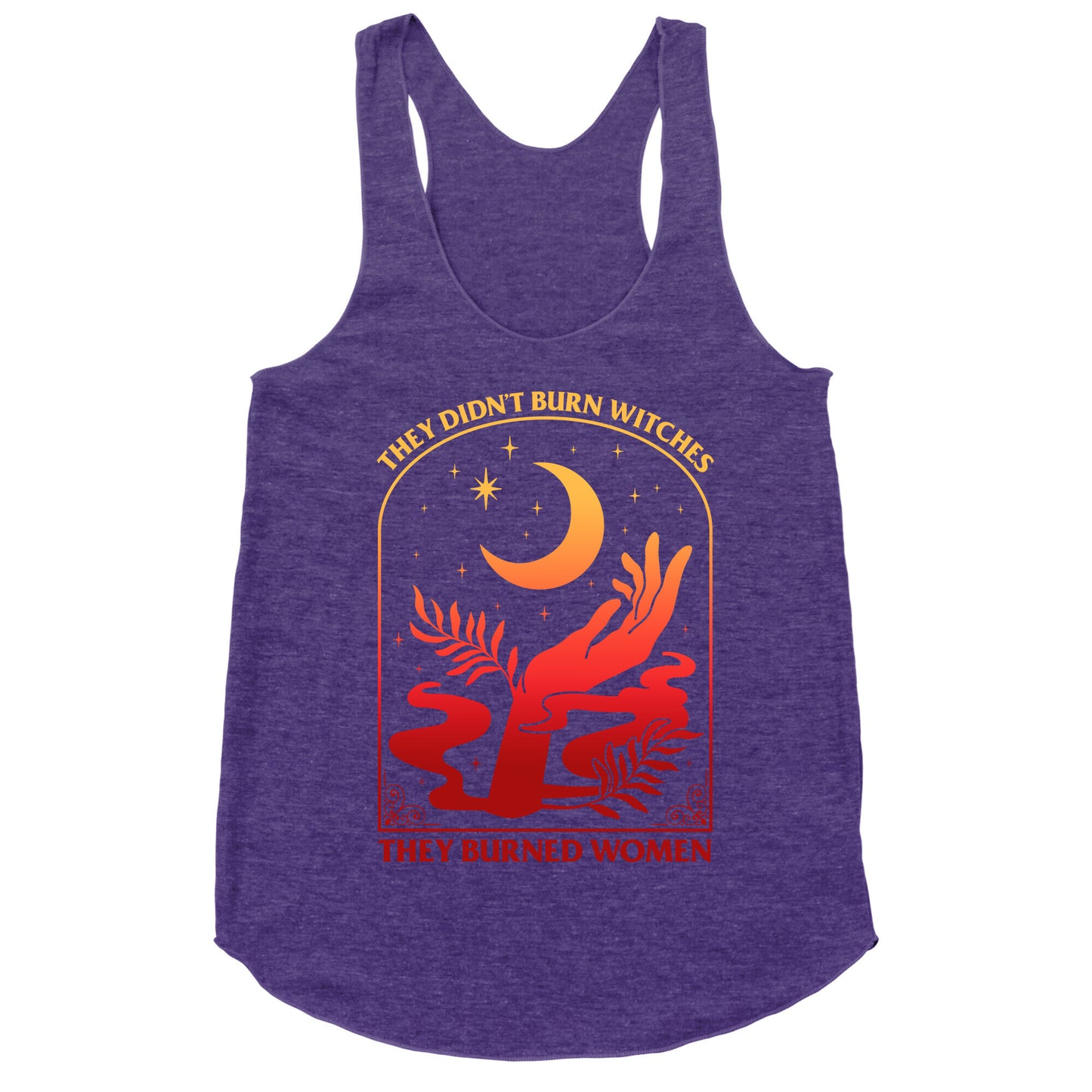 They Didnt Burn Witches They Burned Women Racerback Tank