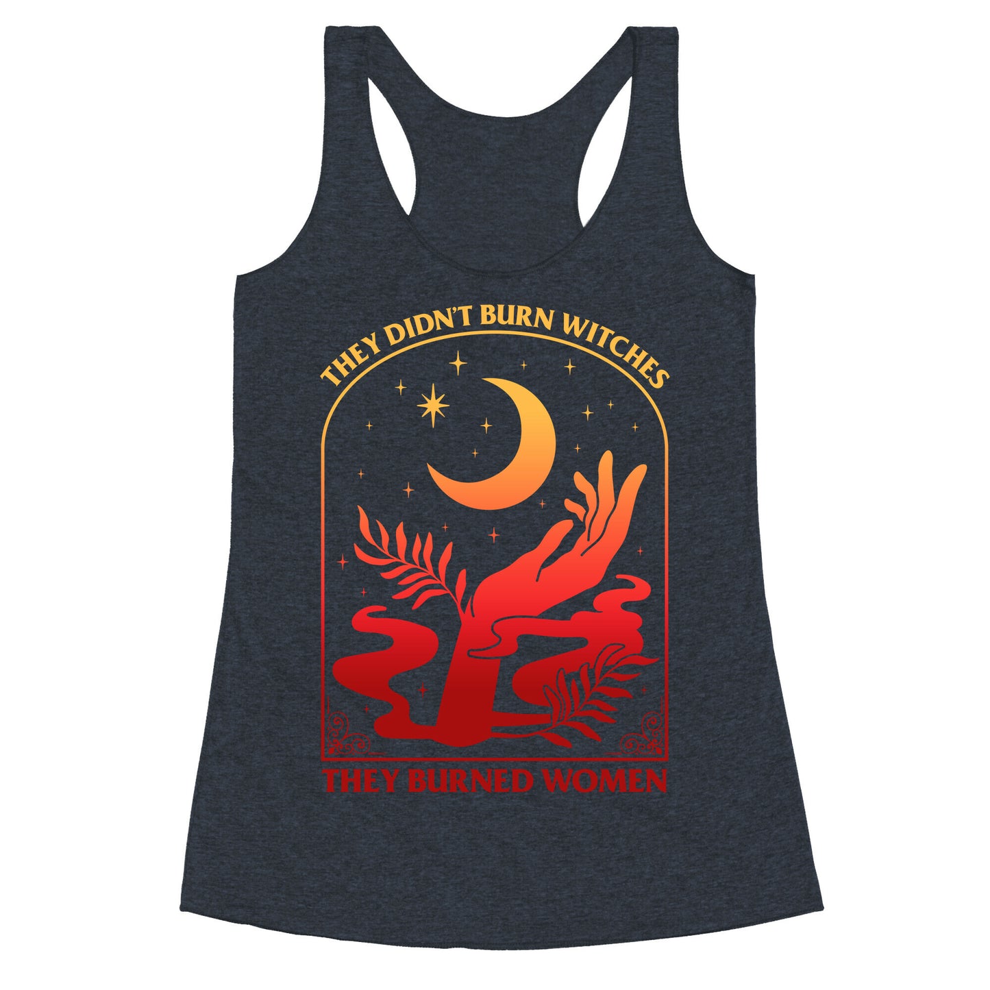 They Didnt Burn Witches They Burned Women Racerback Tank