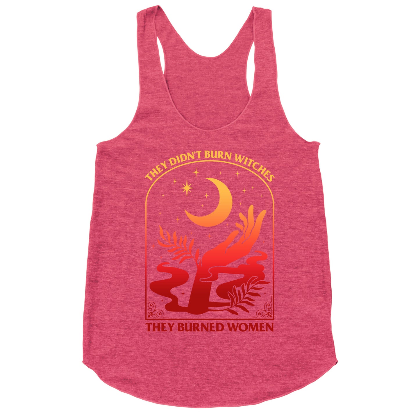 They Didnt Burn Witches They Burned Women Racerback Tank