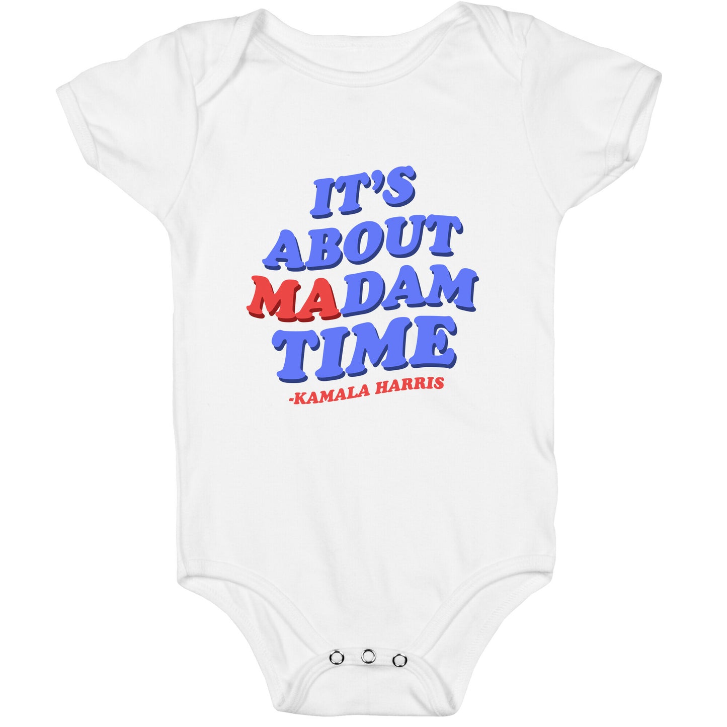 Its About Madam Time Harris Baby One-Piece