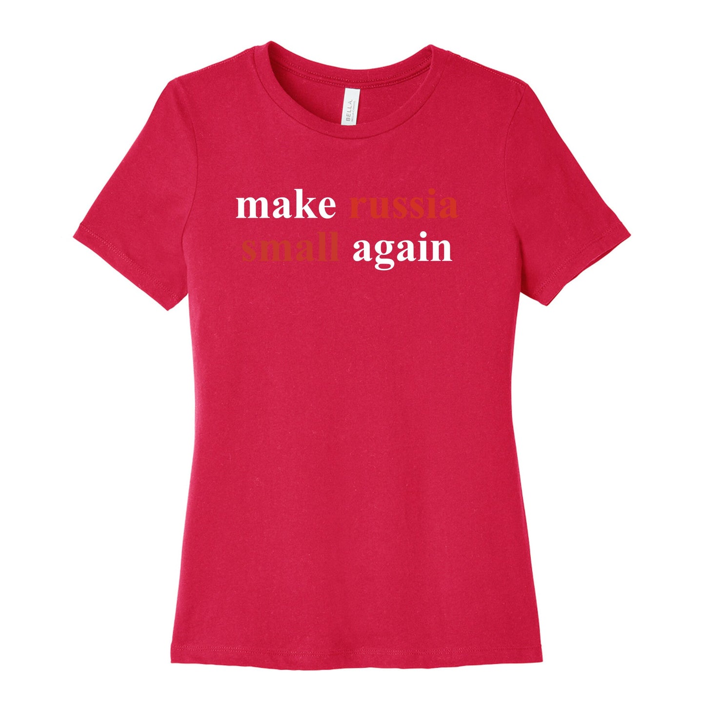Make Russia Small Again Womens Cotton Tee
