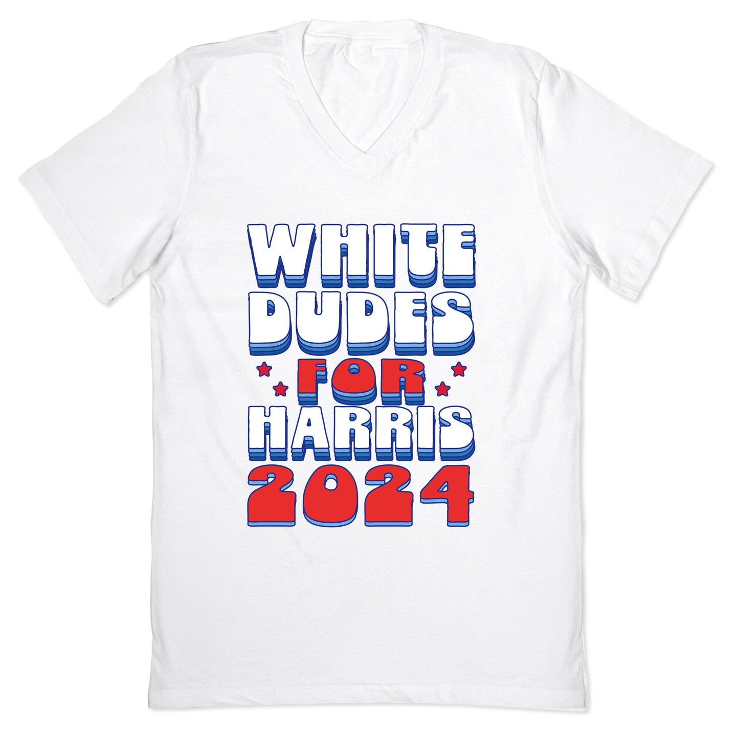 White Dudes for Harris V-Neck