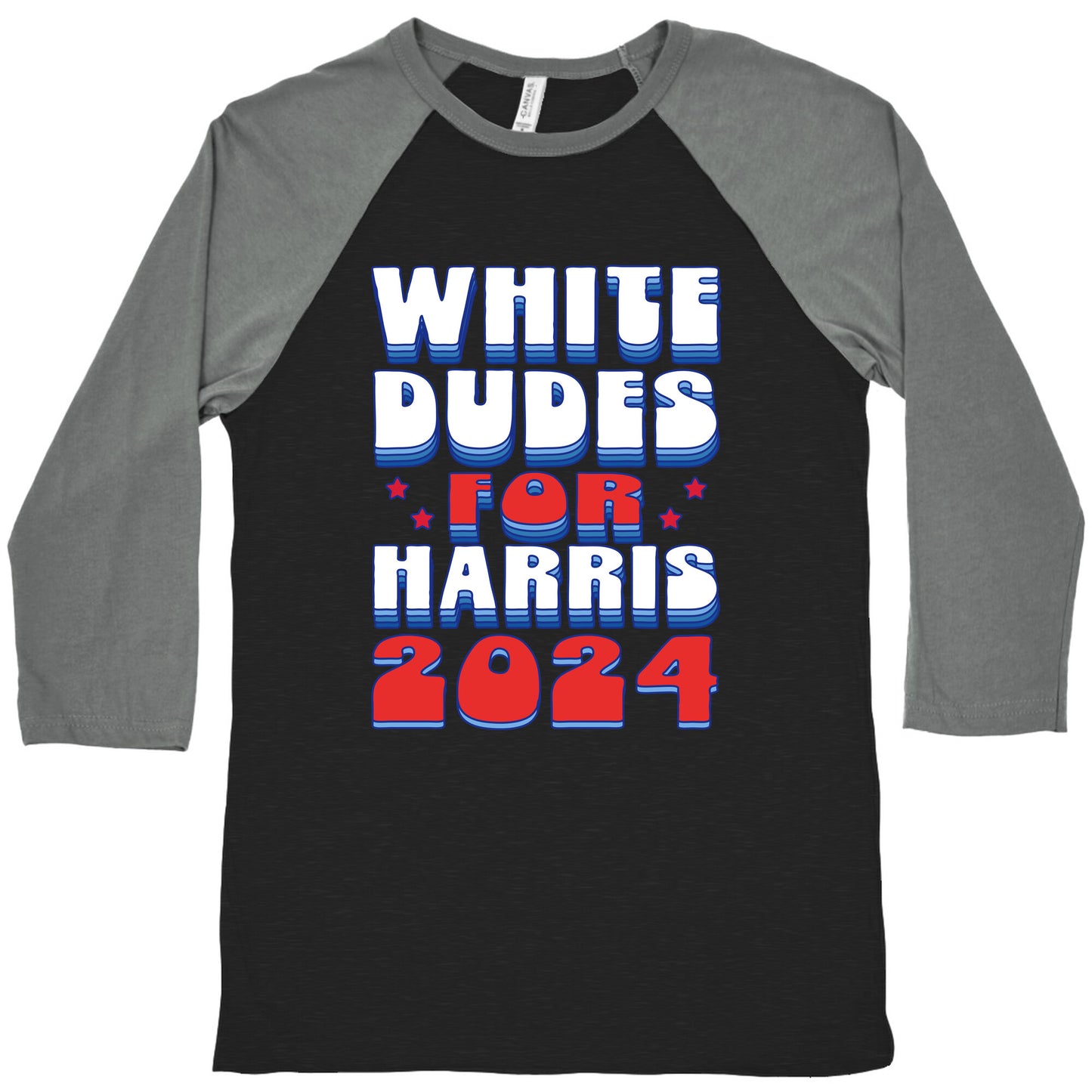 White Dudes for Harris Baseball Tee