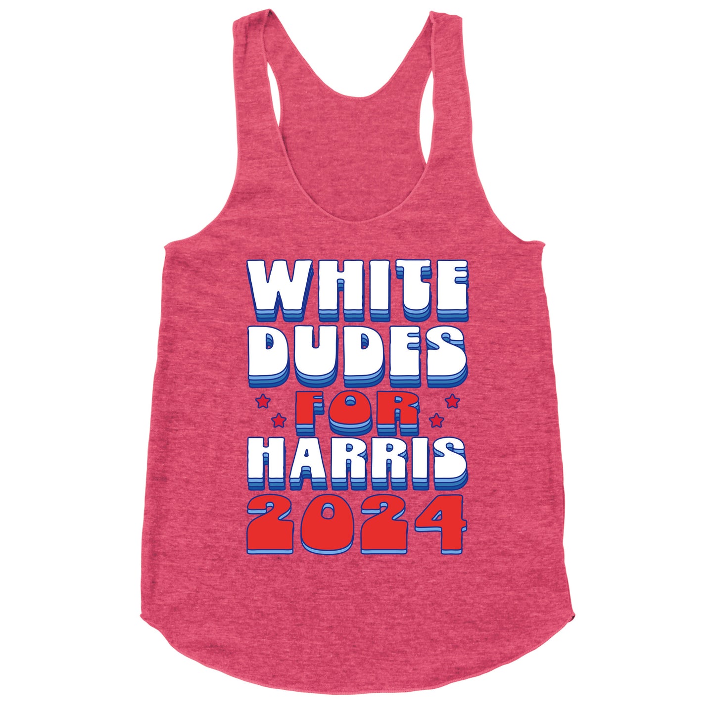 White Dudes for Harris Racerback Tank
