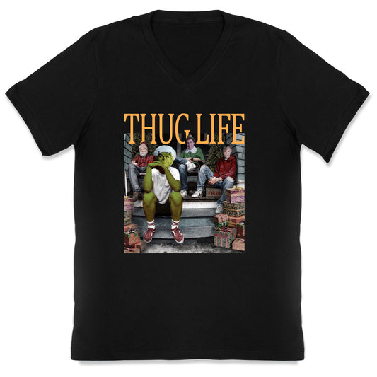 Thug Life Christmas V-Neck