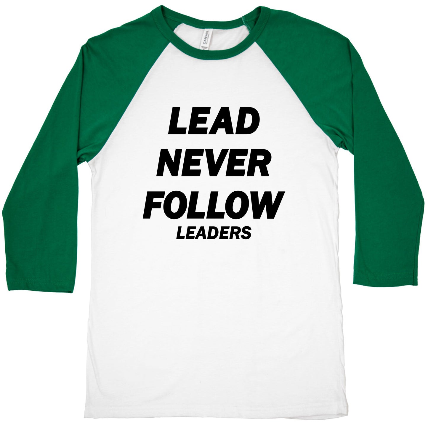 Lead Never Follow Baseball Tee