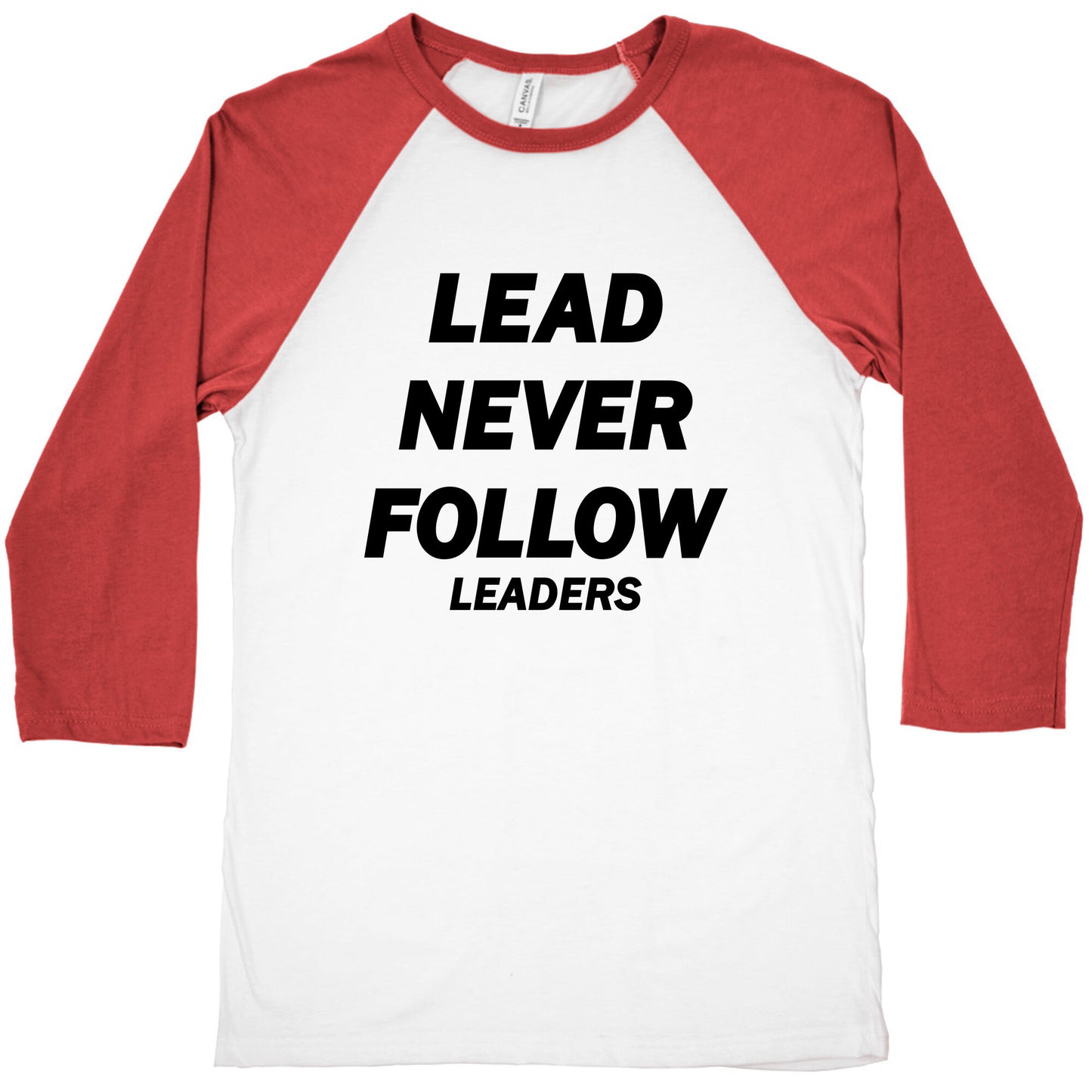 Lead Never Follow Baseball Tee