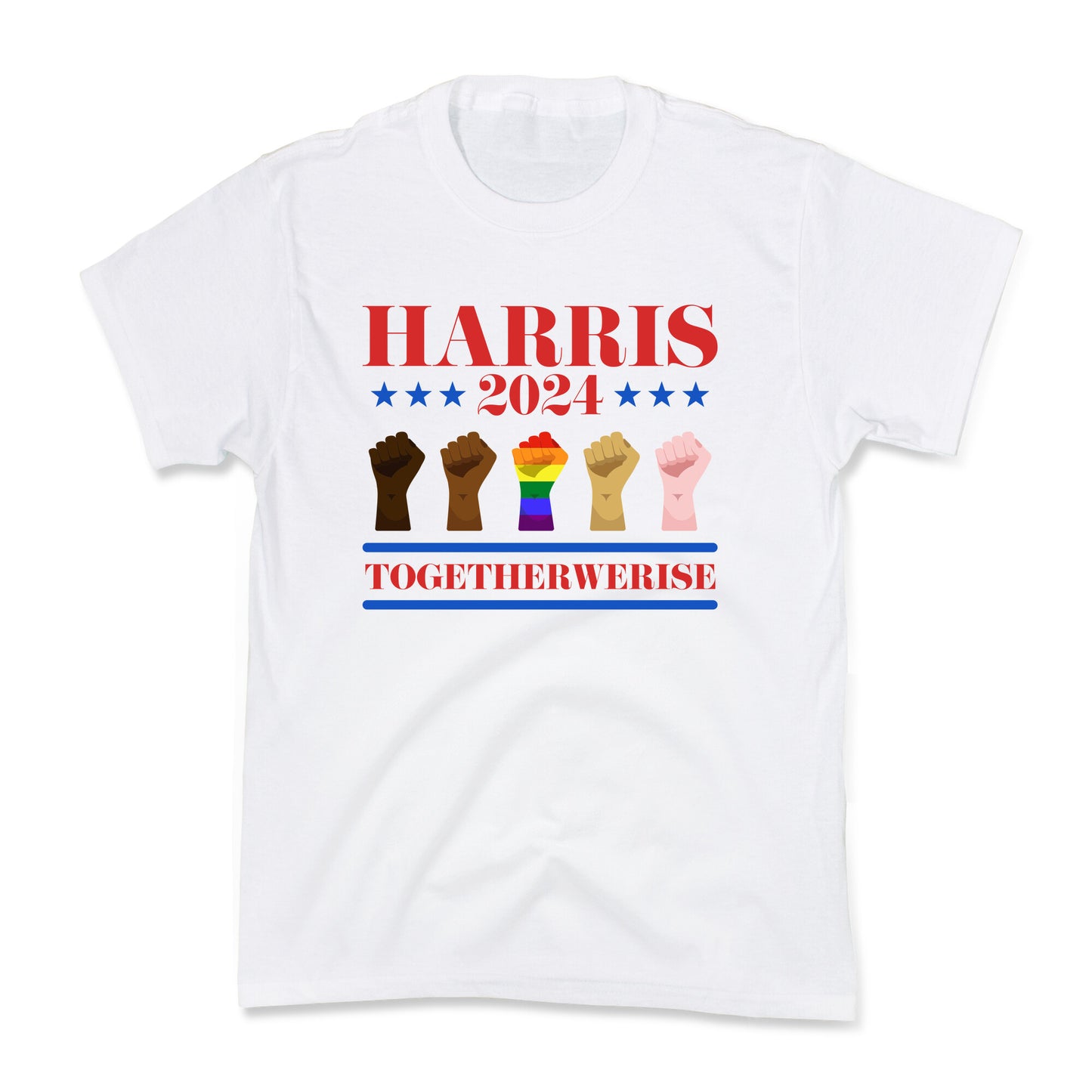 Together We Rise Harris 2024 Kids Tee