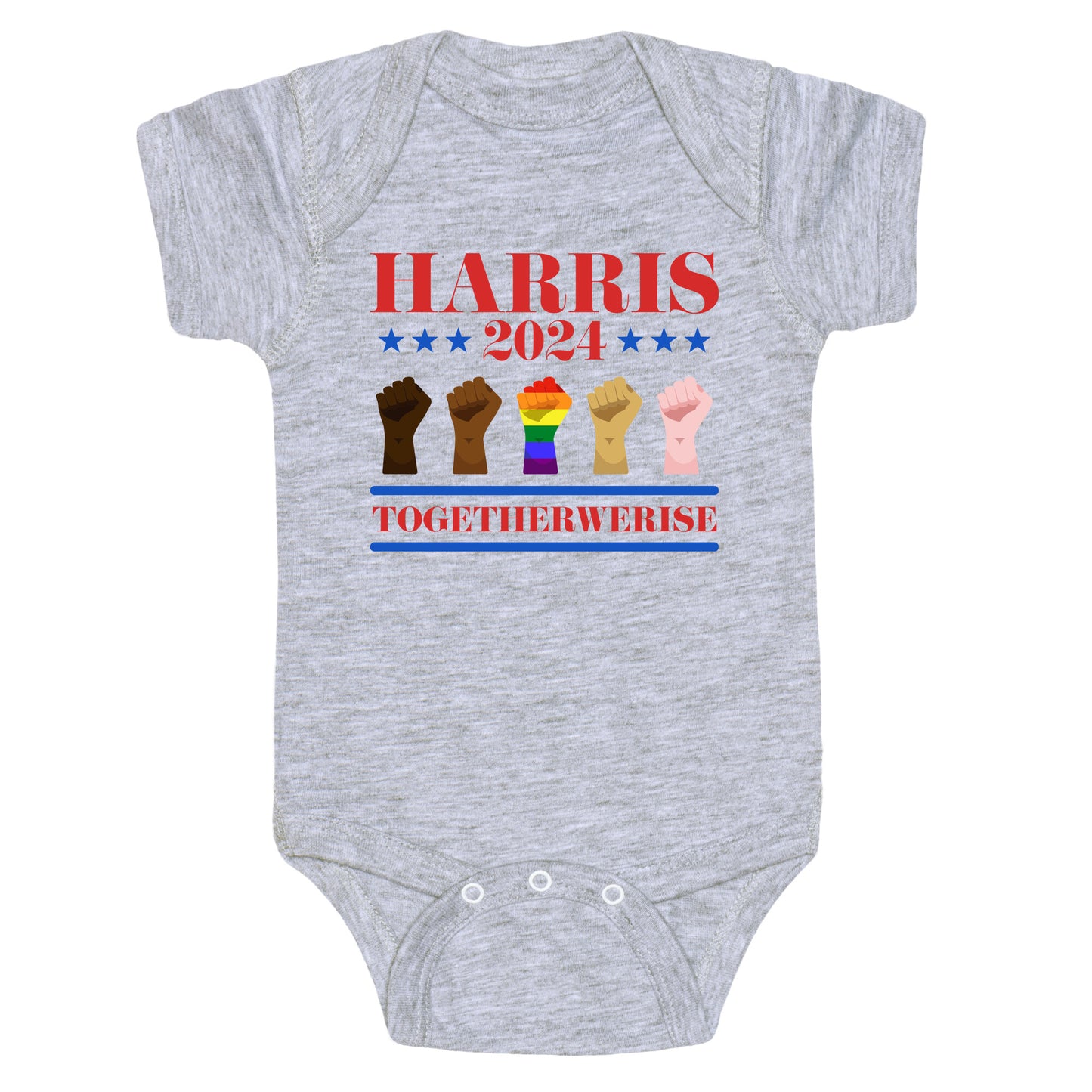 Together We Rise Harris 2024 Baby One-Piece