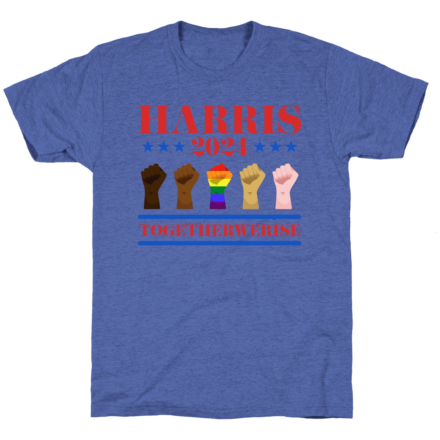 Together We Rise Harris 2024 Unisex Triblend Tee