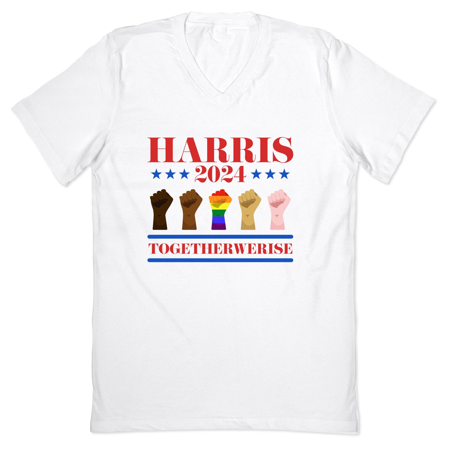 Together We Rise Harris 2024 V-Neck