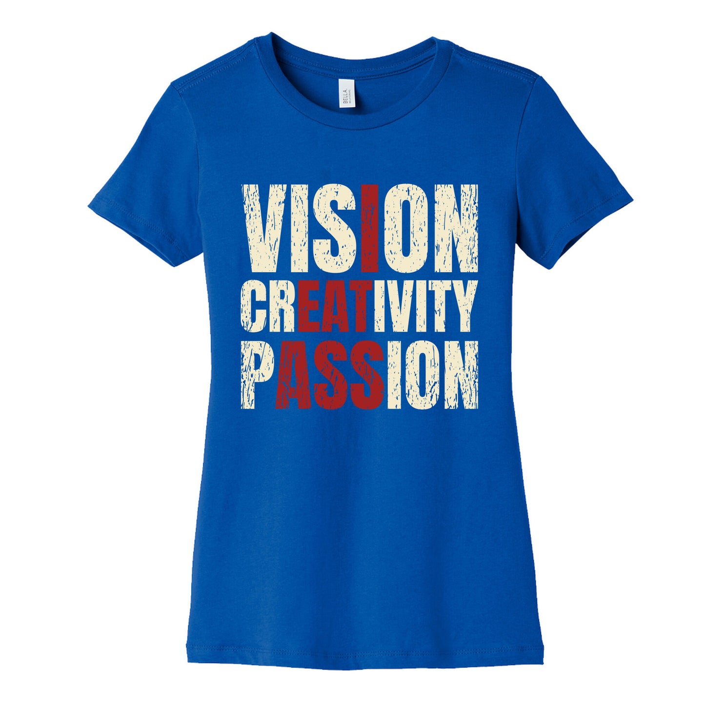Vision Creativity Passion Womens Cotton Tee