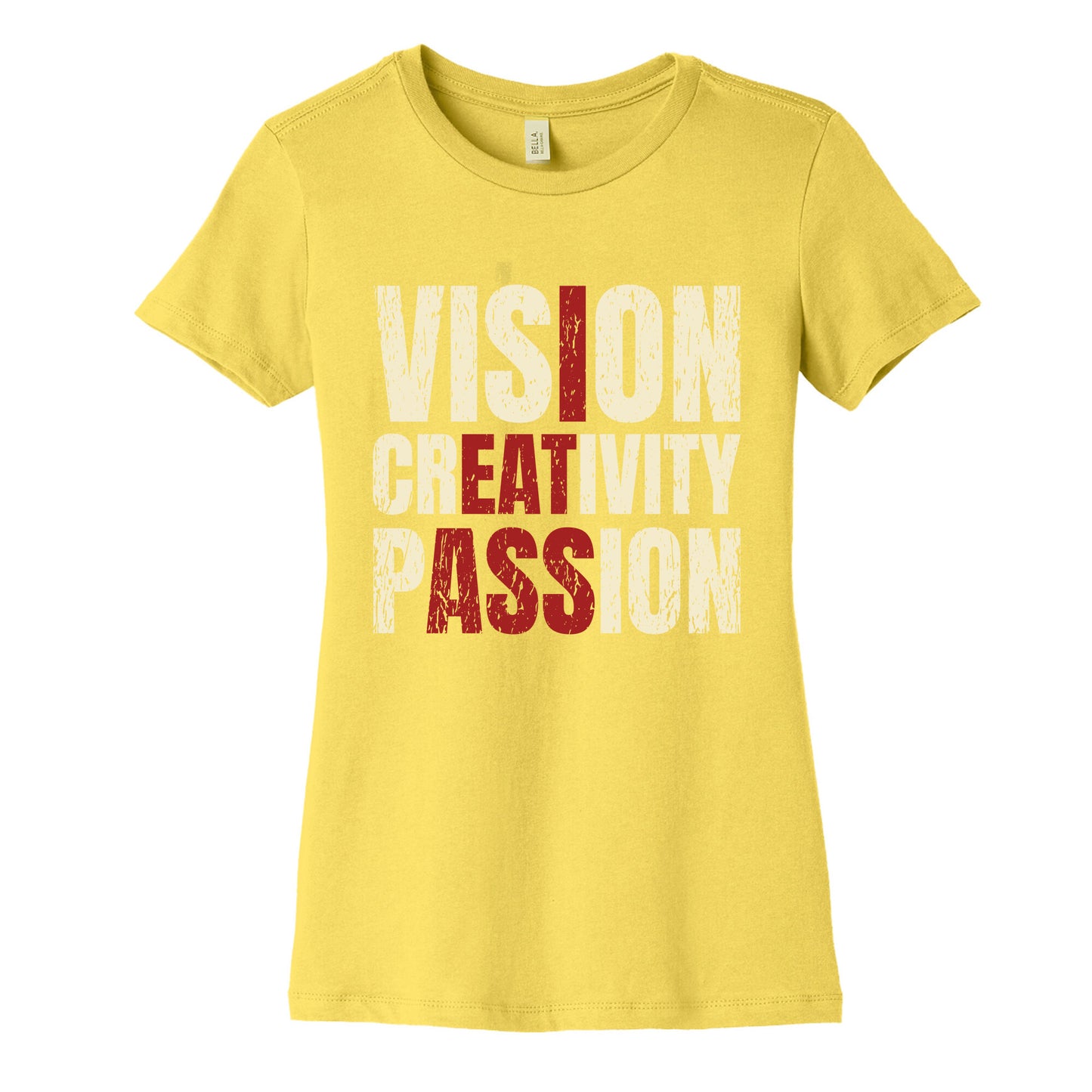 Vision Creativity Passion Womens Cotton Tee