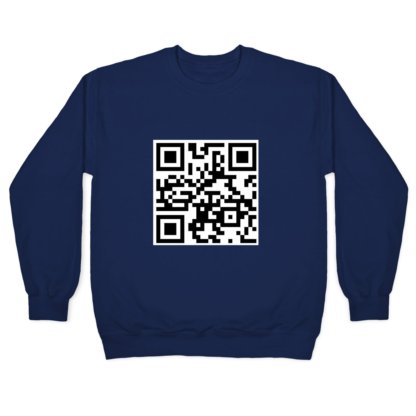 QR Code Crewneck Sweatshirt