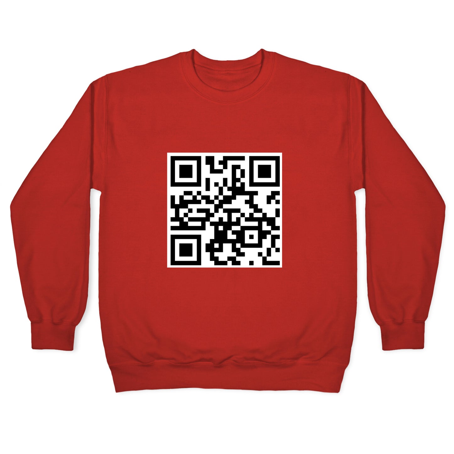 QR Code Crewneck Sweatshirt