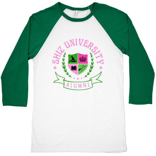 Shiz University Baseball Tee