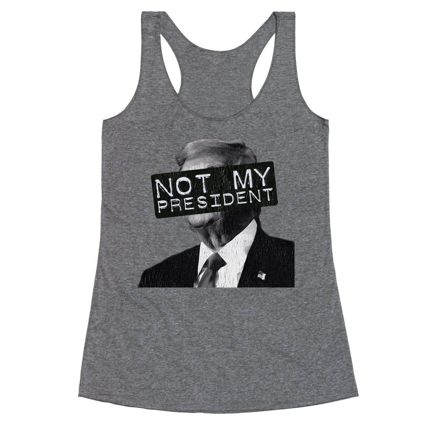 Not My President Racerback Tank