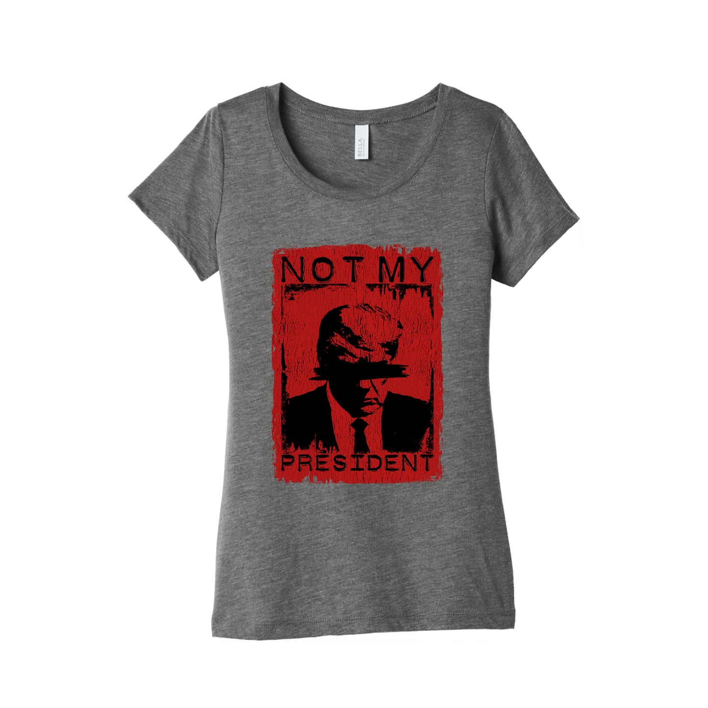 Not My President Womens Triblend Tee