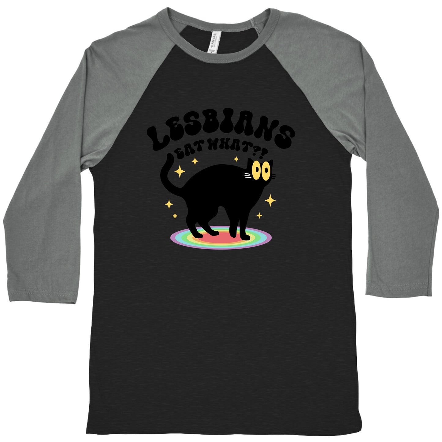 Lesbians Eat What Cat Baseball Tee